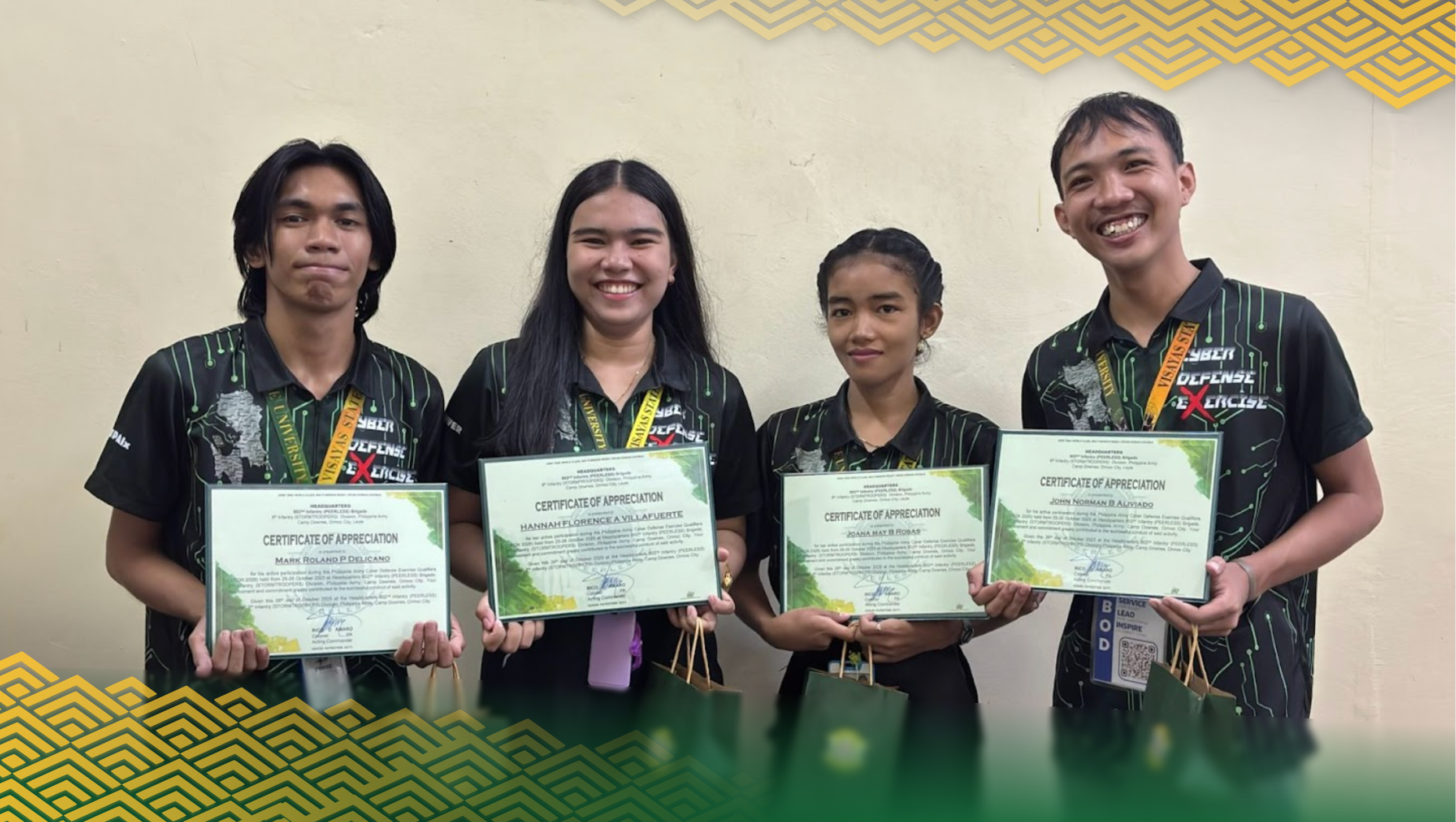 VSU Alangalang Cyber Warriors top TRON 2026 Philippine Army Cyber Defense Qualifiers 2